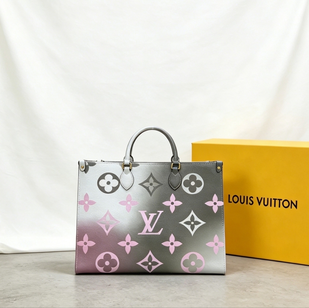 Louis Vuitton Onthego GM Monogram Gradient Pink